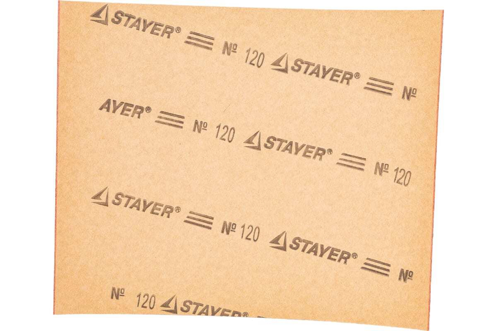 Шлифлист универсальный 5 шт. (230х280 мм; Р120) STAYER 3543-120_z01