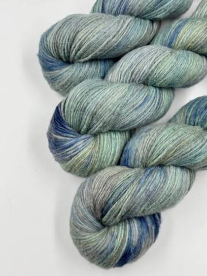 Хлопок мако 60% кашемир 40%, 280 м в 100 г, море