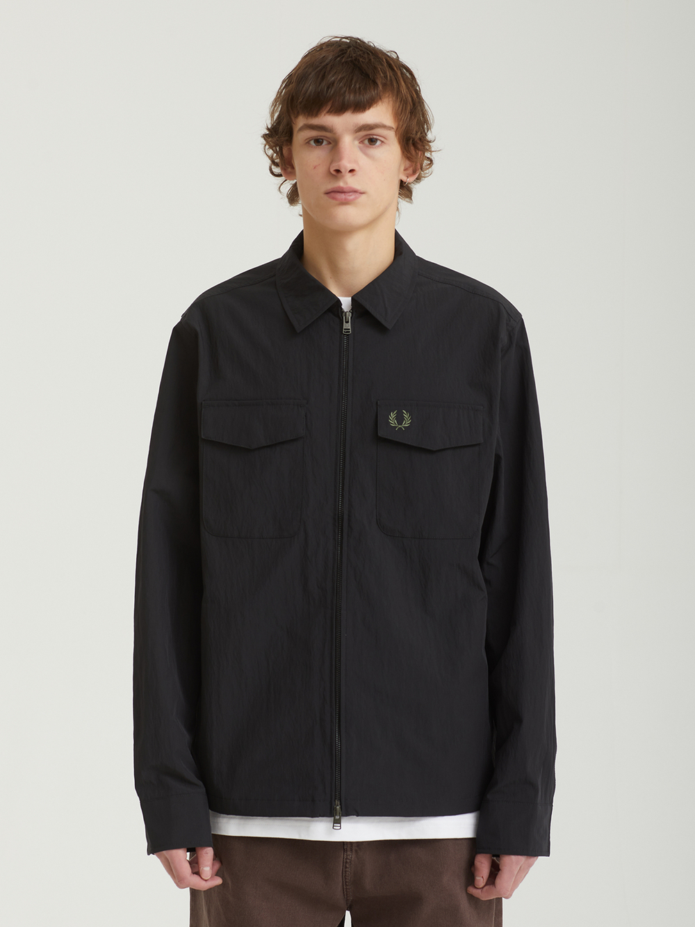 Мужская Рубашка Zip Through