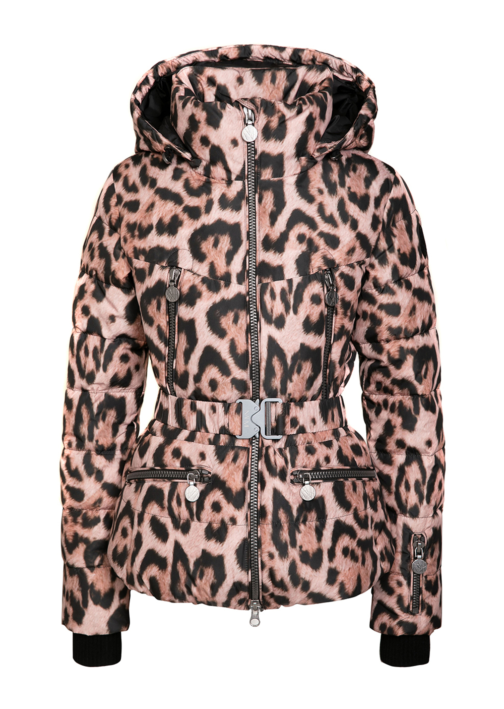 Куртка пуховая Naumi 1821OW-0012-OT242 print-leopard-rose
