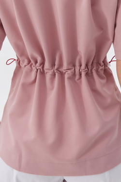 Топ с запахом медицинский женский Йошо, роза