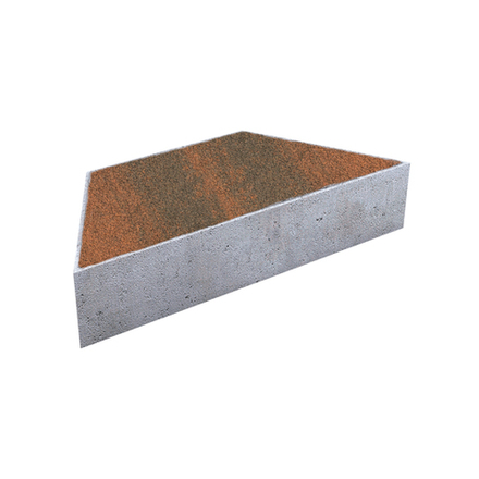 Тротуарная плитка ТРАПЕЦИЯ - Листопад гранит Мустанг