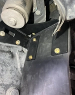 Комплект крепления грязезащитных брызговиков для задних амортизаторов Ram TRX 2021-2024 Рам на раму