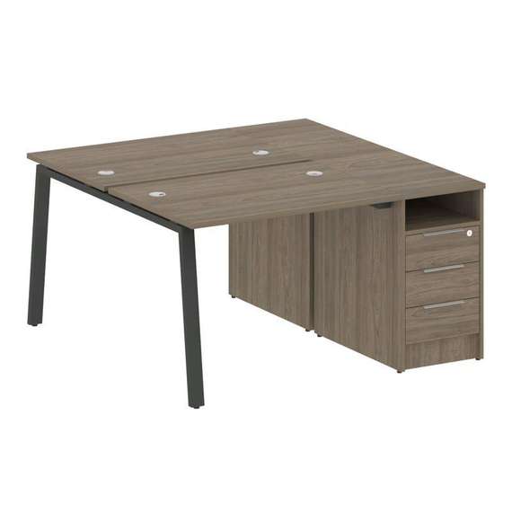 Метал Систем Рабочая станция с тумбой на А-образном м/к БА.РС-СТП-2.1