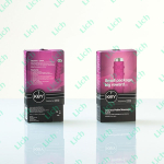 Розовый вибромассажер с рельефной поверхностью серии Charms