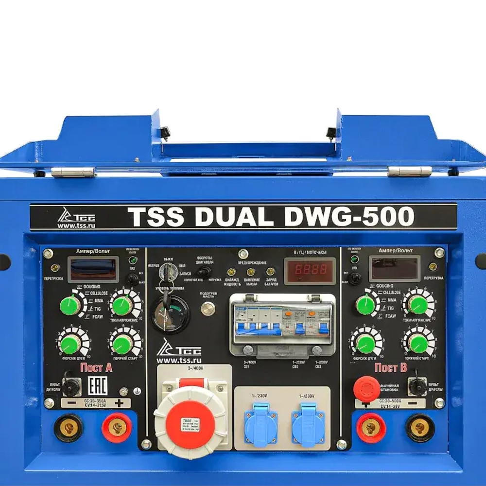 ТСС DUAL DWG-500 двухпостовой дизельный сварочный генератор 039736