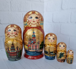 Матрёшка "Виды города" 5мест