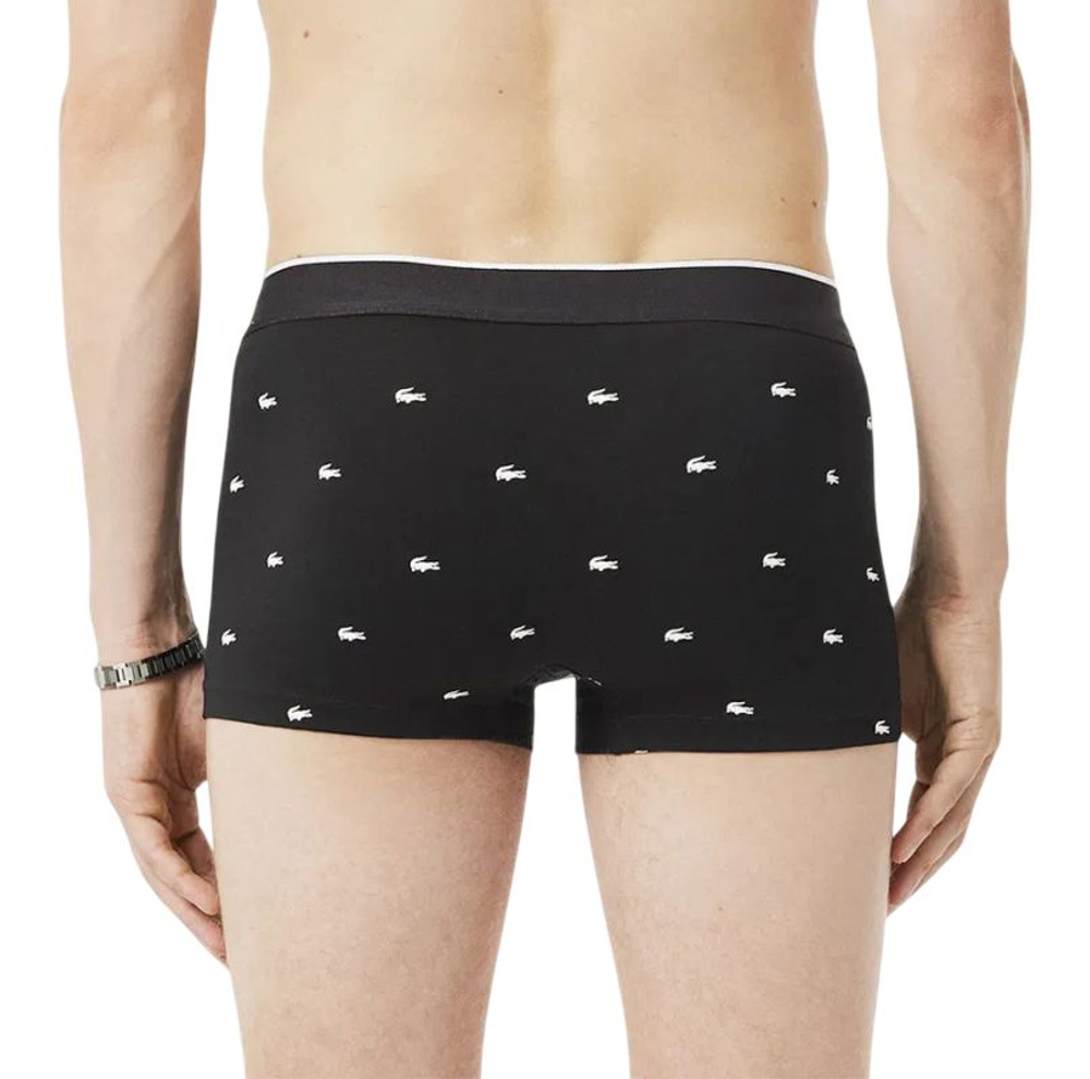 Боксерки теннисные Lacoste Stretch Cotton Trunks 3P - black