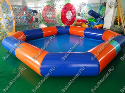 Квадратный надувной бассейн «Зебра», 4*4*0,5 м