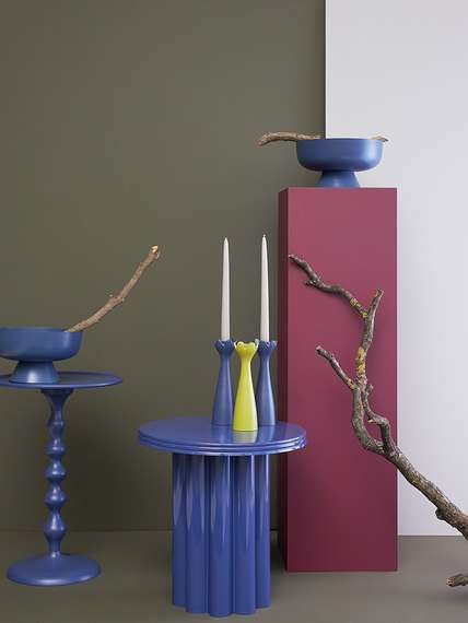 Столик приставной Vivlend, D43 см, сумерки