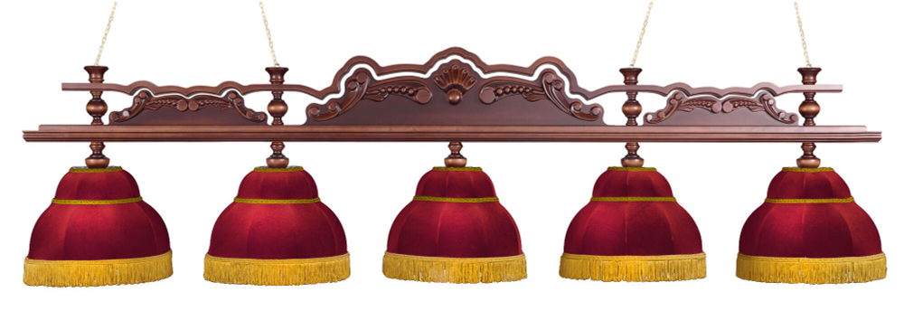 Лампа Император 5 плафонов - клен