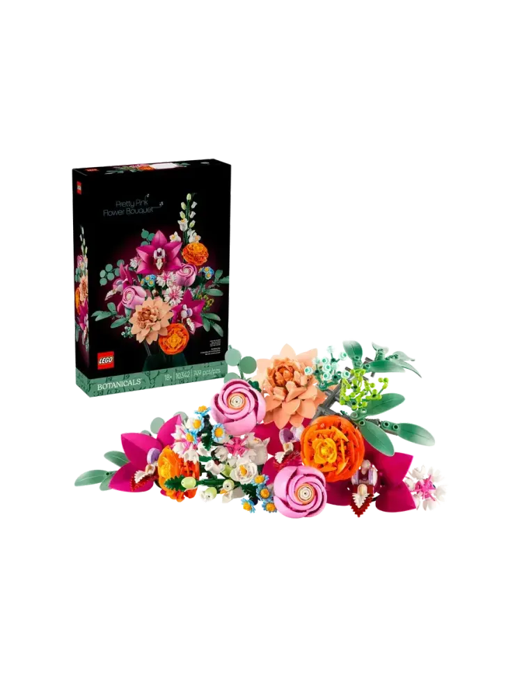 Конструктор Icons 10342 Букет из розовых цветов