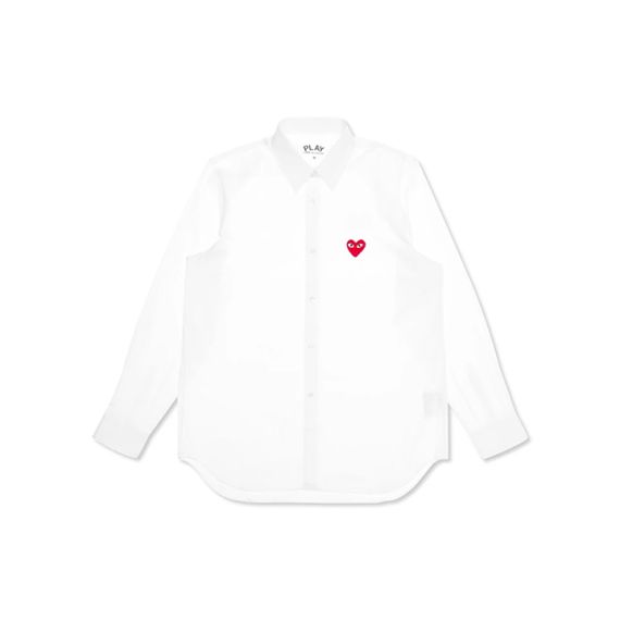 CDG Play Red Emblem Button Down