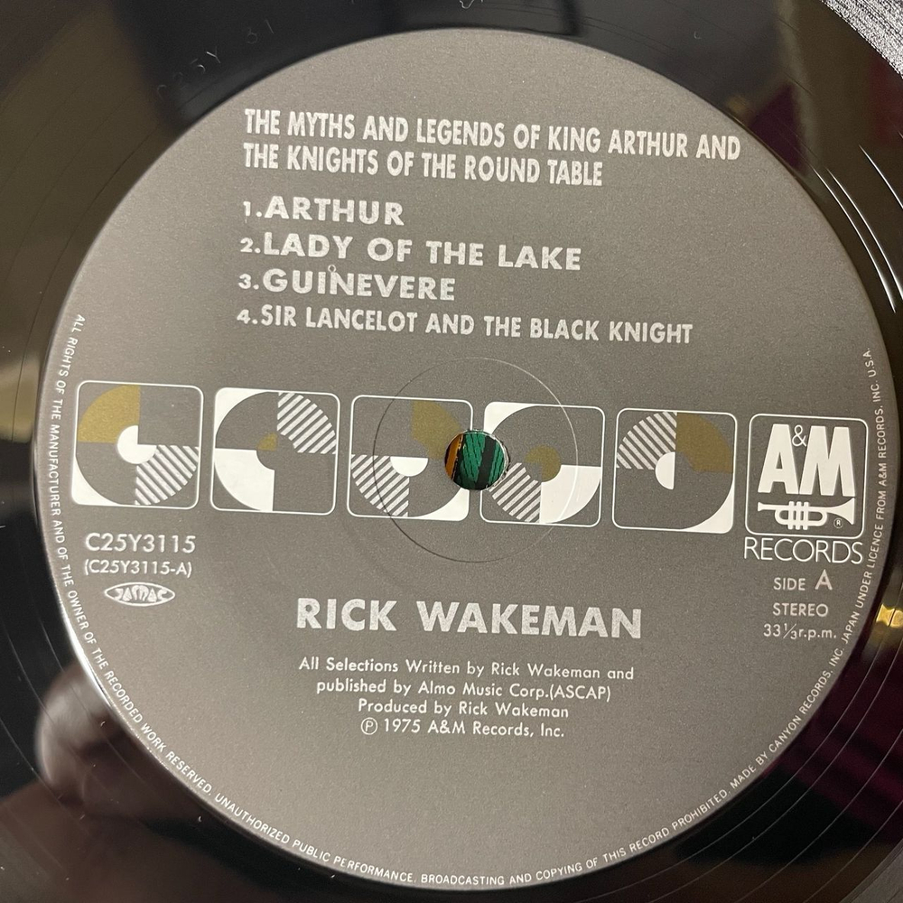 Винтажная виниловая пластинка LP Rick Wakeman The Myths And Legends Of King Arthur And The Knights Of The Round Table (Japan 1986) (Obi)