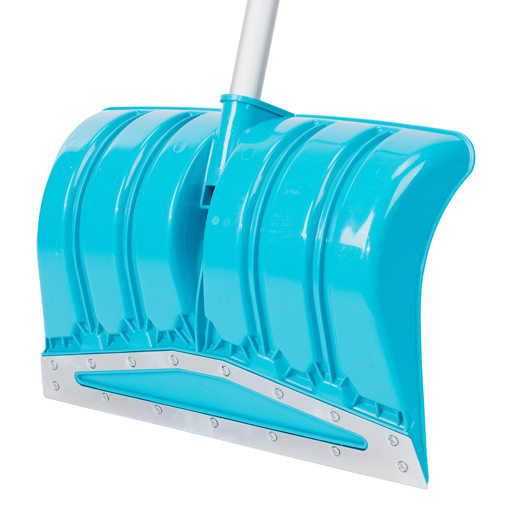 Лопата-скрепер для уборки снега, полипропилен, 460х320х1300 мм, алюминиевый черенок, ПВХ, LUXE Palisad