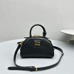Miu Miu Leather Top Handle Bag 18 cm