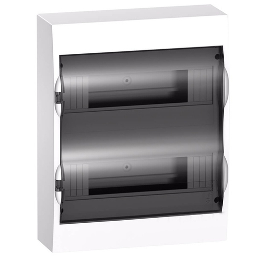 Щит навесной City9 Box 24 (2x12) модулей с прозрачной дверью с клеммниками N+PE (Easy9) SE (электрический шкаф) EZ9E212S2SRU