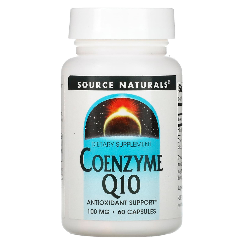 Source Naturals, коэнзим Q10, 100 мг, 60 капсул