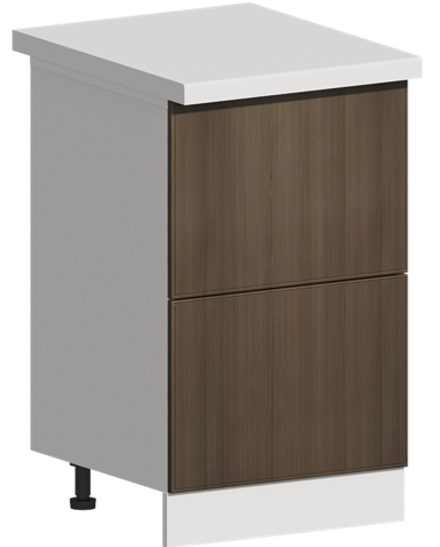 Кухня Модуль ШН2Я 500 Графит / Дуб французский