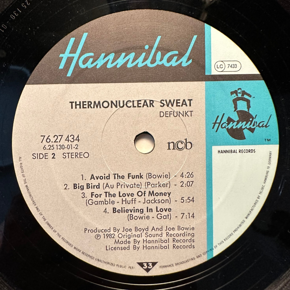 Defunkt - Thermonuclear Sweat (Скандинавия 1982г.)