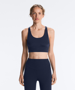 Oysho Спортивный бюстгальтер с бретелями на спине, синий