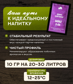 Дрожжи пивные "Fermentis SafAle S-04"