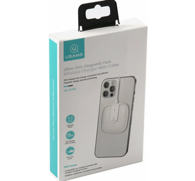 Беспроводная зарядка USAMS US-CD153, Magsafe, 3A, белый (CD153DZ02)