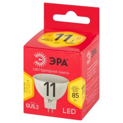 Лампочка светодиодная ЭРА RED LINE LED MR16-11W-827-GU5.3 R GU5.3 11 Вт софит теплый белый свет
