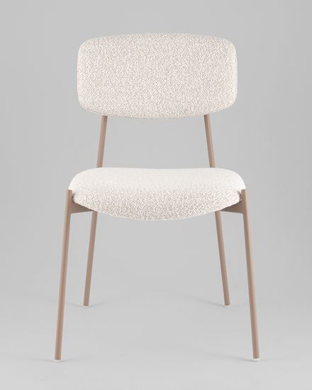 Стул Doe без подлокотников светло-бежевый бежевые ножки