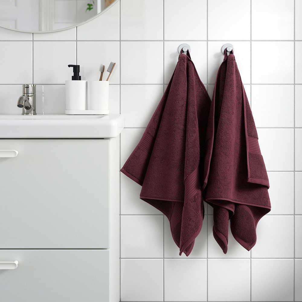 IKEA FREDRIKSJÖN  (ИКЕА ФРЕДРИКСЙÖН)  -  Полотенце для рук, темно-красное, 50x100 см