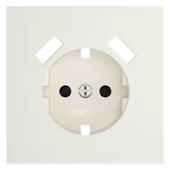 Накладка для розетки с заземлением и защитными шторками, с USB A+A, S70 (хлопок)