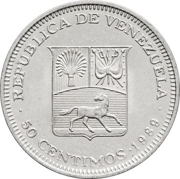 50 сентимо 1989 Венесуэла
