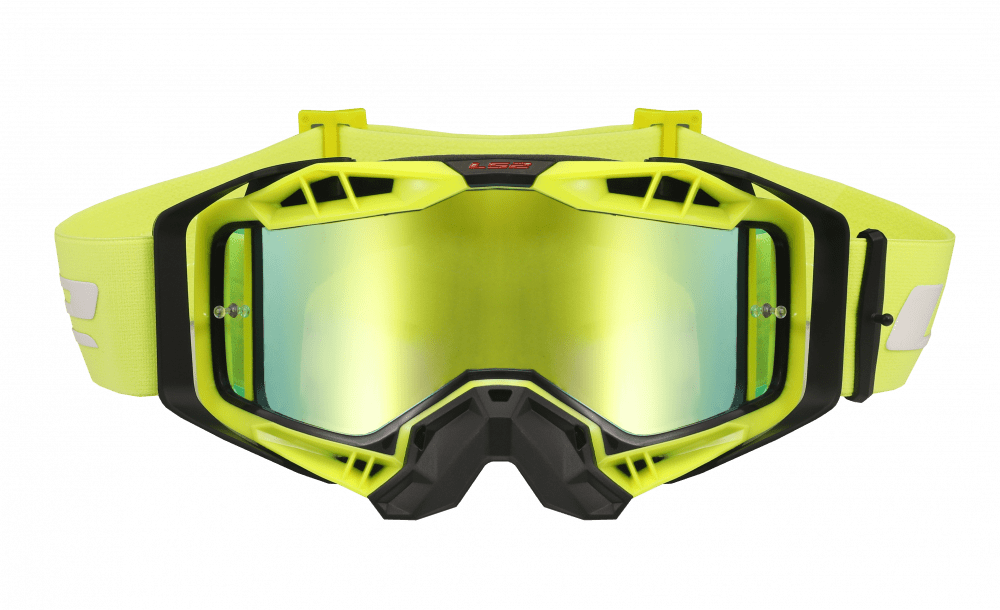 LS2 Очки кроссовые AURA Goggle с хамелеон линзой желтые