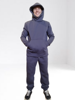 3506 Костюм мужской с капюшоном футер 3-х нитка фуме (52/54)