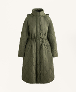 Oysho Водоотталкивающая стеганая куртка FELLEX® AEROGEL, хаки