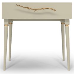 Консоль Арт Колор matte Классик Голд Серый шелк матовый