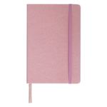 Блокнот в клетку с резинкой А5 (148x218 мм), 80 л., под кожу розовый BRAUBERG "Metropolis Special", 111579