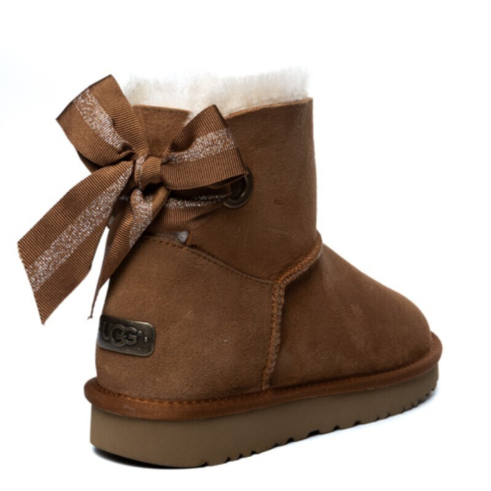 Угги Bailey Bow Mini Customizable Chestnut
