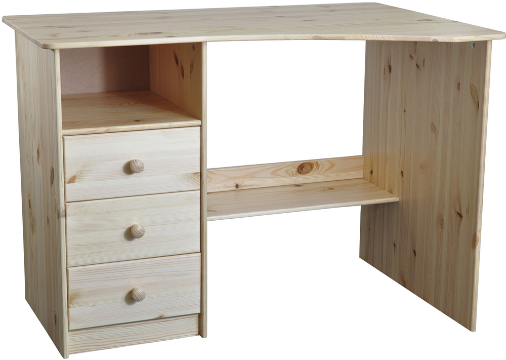 Стол письменный, 110х70х78, Corner (Корнер), компьютерный, массив сосны, лак, Dipriz