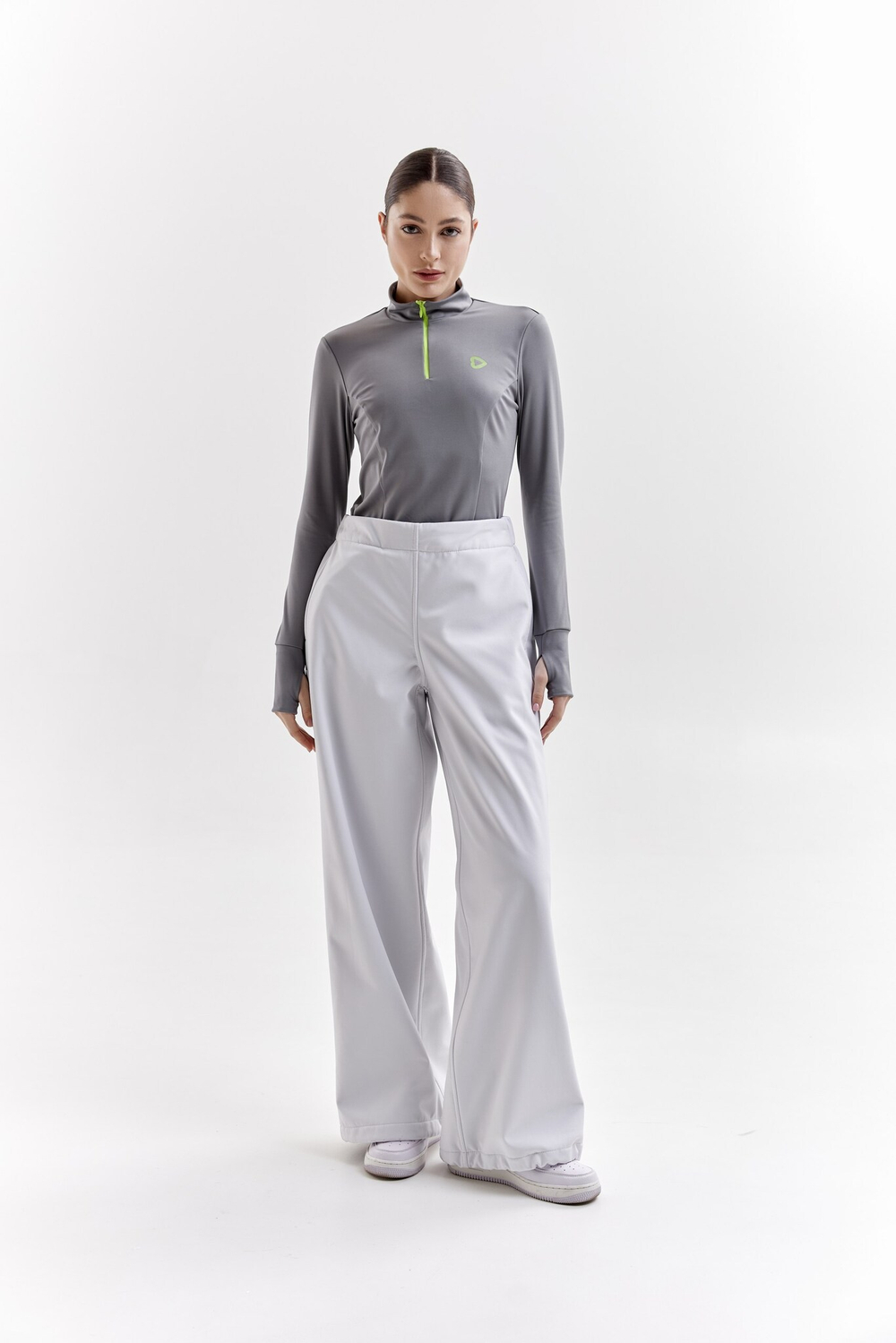 Брюки демисезонные жемчужные