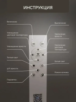 Люстра в детскую комнату светодиодная с пультом 120Вт 20 кв.м. 3200-5600К