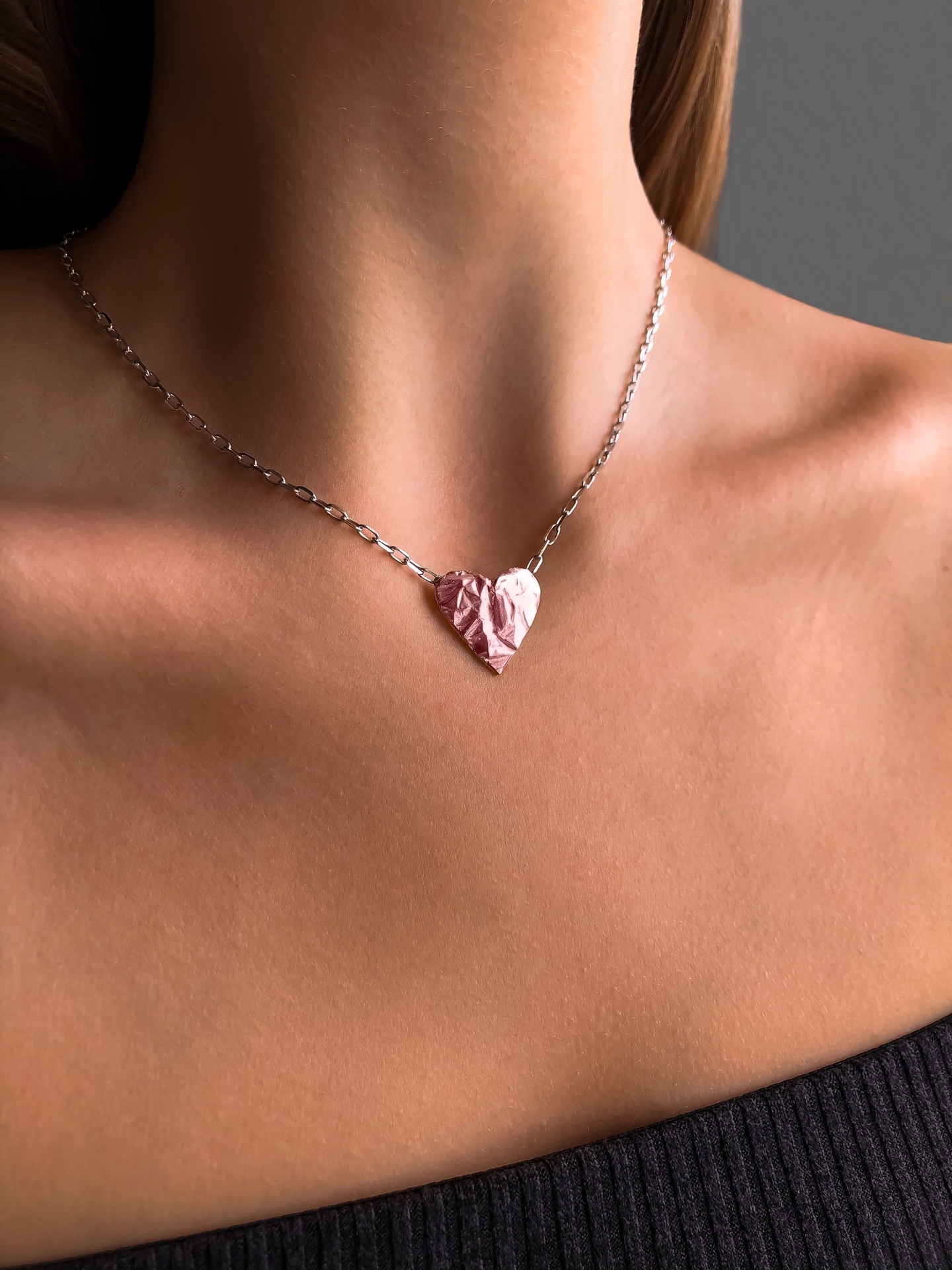 Колье-сердце Folio Pink