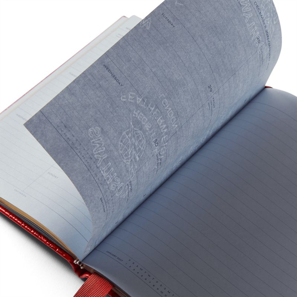 Smythson Ежедневник 2026 Soho Weekly Diary in Mara, Lilac