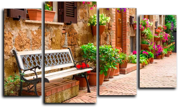 Модульная картина "Восточная аллея"