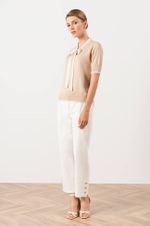 23005 Джемпер женский (бежевый / молочный)