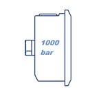 Манометр глицериновый D63 G1/4 - 1000 Bar - осевое подключение VERSO