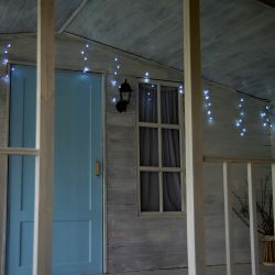 ULD-B6006-080-STK WHITE IP44 Бахрома светодиодная со статическим свечением. 6м. Соединяемая. 80 светодиодов. Белый свет. Провод прозрачный. ТМ Uniel