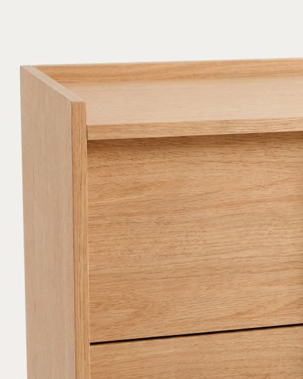 Комод с 3 ящиками Onix из дубового шпона в натуральной отделке