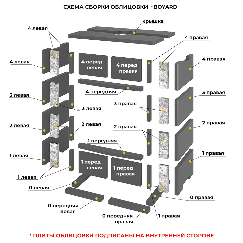 Камин EVEREST Z14 "БОЯРД" Н-1180 Амфиболит