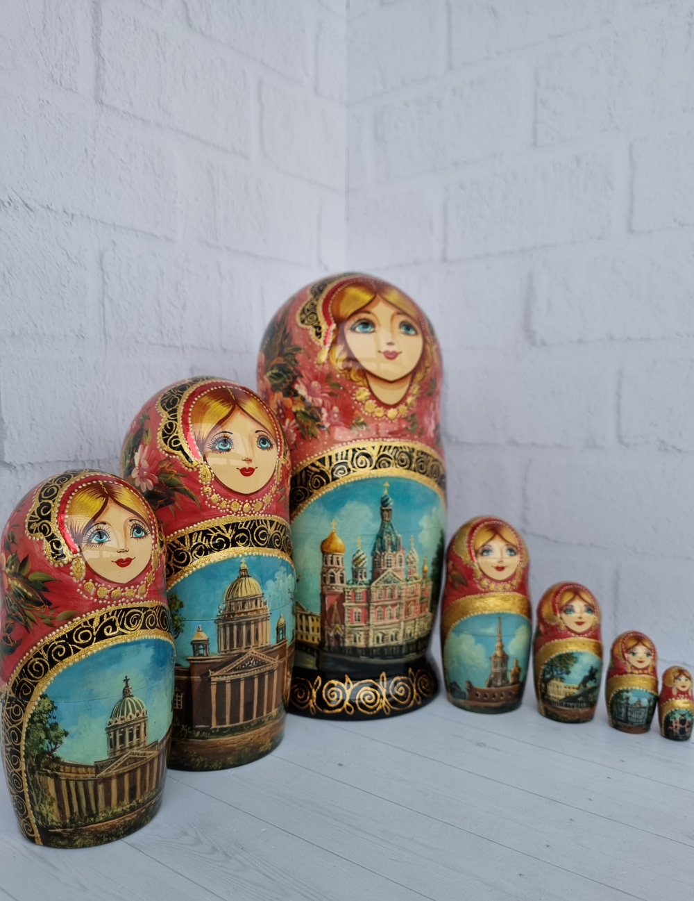 Матрешка "Санкт-Петербург" 7 мест